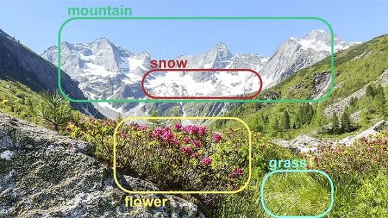 Beispielvisualisierung Visual Recognition Service